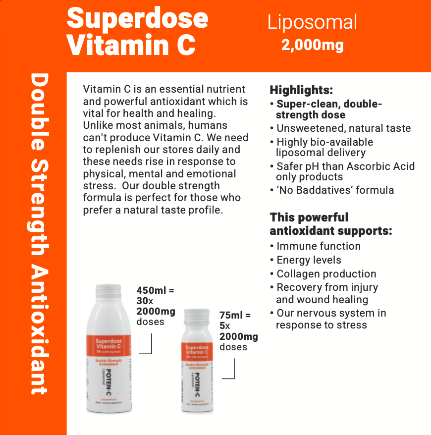 Superdose Liposomal Vitamin C - 5x 2000mg Doses